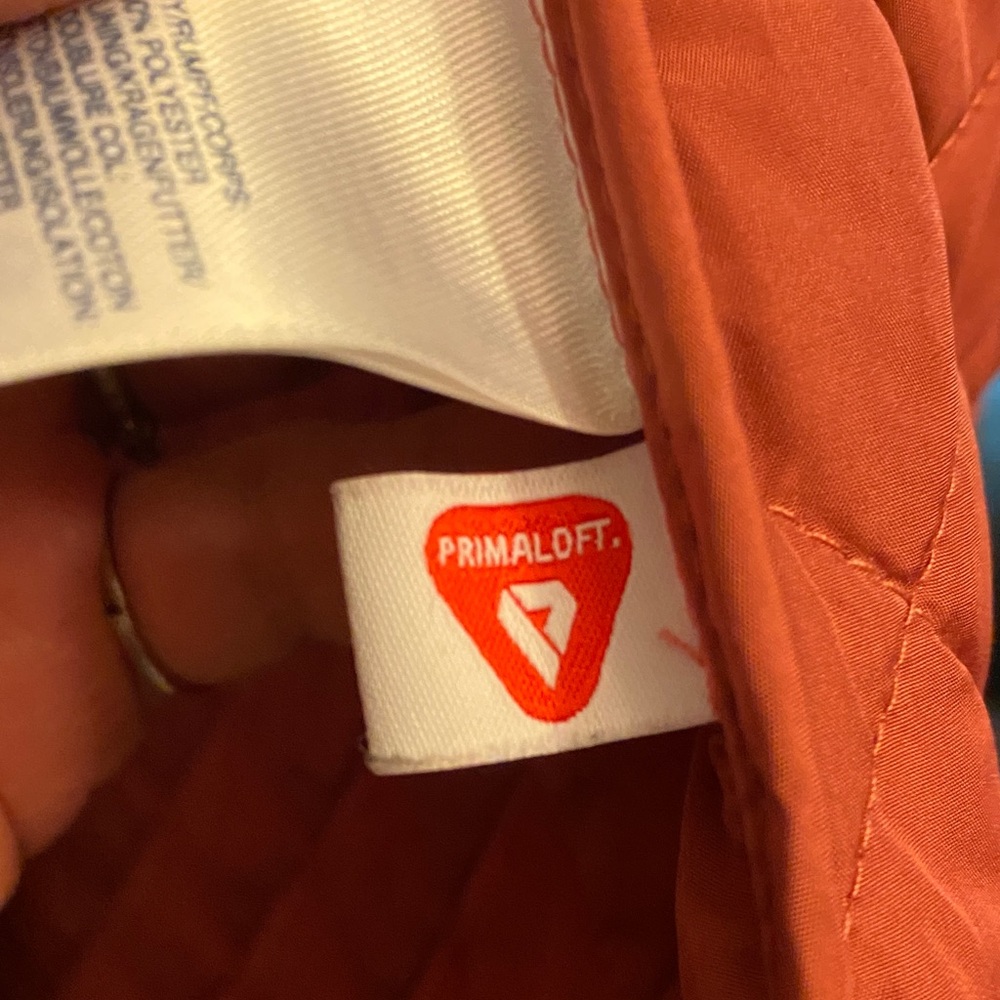 Lands' End Quilted Puffer Jacket in Orange - Picture 5 of 13